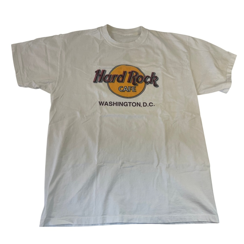 Vintage Hard Rock Cafe Washington DC Graphic T-Shirt Mens Large/XL T Shirt